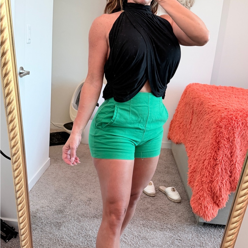 SHEIN Black Halter Crop Top Worn once only, excellent condition.